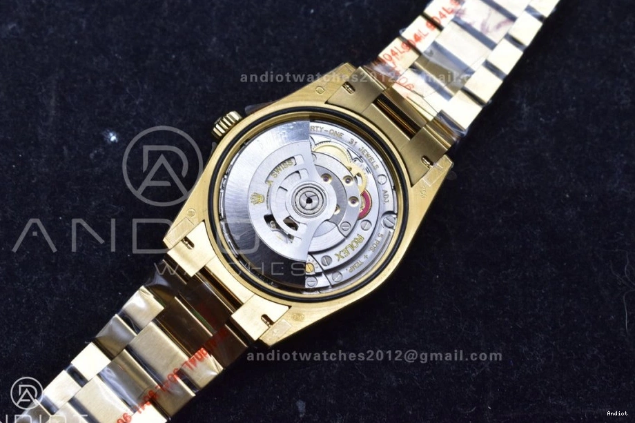 YG 36 Steel Edition 696 904L (Gain Dial V5 on vr3255 Weight) Best Bracelet President QF Gold DayDate EasyCare 0723